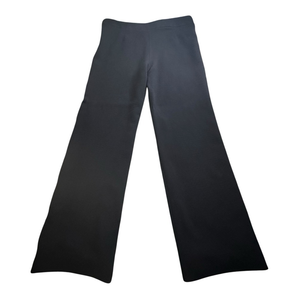 CHANEL UNIFORM CLASSIC‎ BEAUTIFUL WORK-EVENING PARTY BLACK Lined DRESS PANTS 44 - Picture 2 of 16